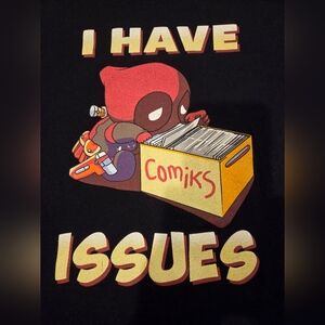 DEADPOOL - "I HAVE ISSUES" -  WOMENS GIRLIE FIT SIZE XXL